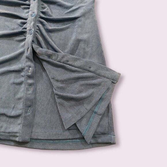 *nwt* With Jéan Alexa Blue Ruched Dress - Picture 10 of 11